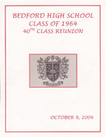 Booklet from the 40th Class Reuniion (91 pages).